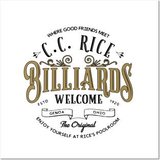 C.C. Rice Billiards Co. Posters and Art